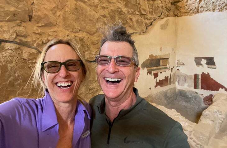 David and Danna on Masada